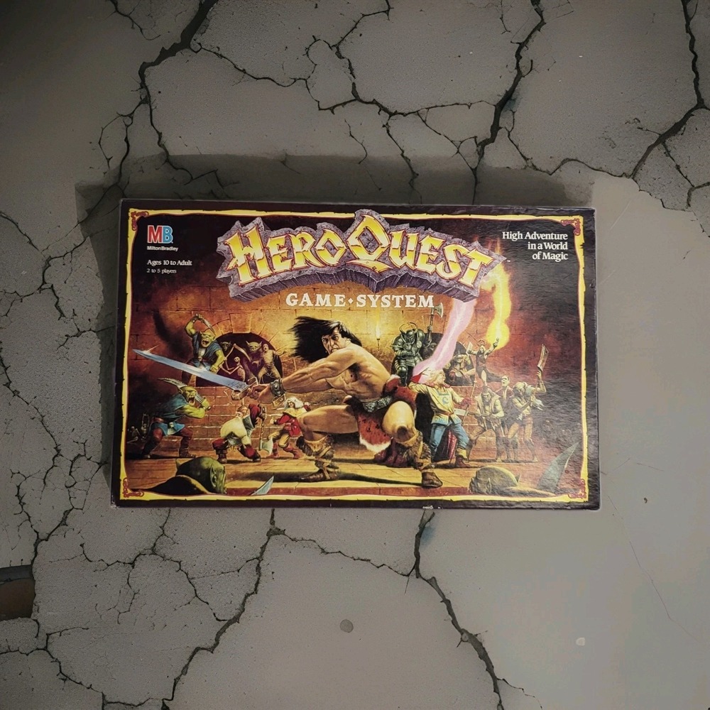 Vintage 1989 HeroQuest Board Game System Milton Bradley 100% COMPLETE